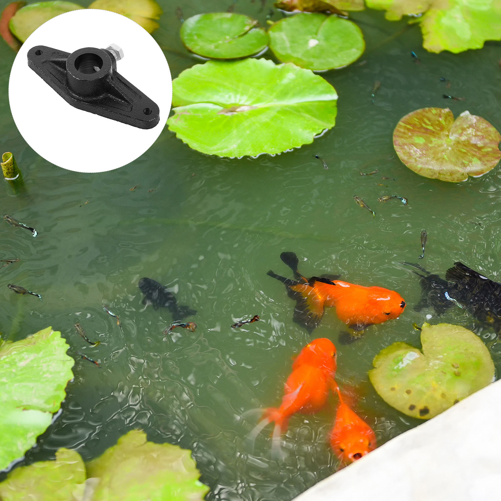 Fish Pond Aerator - Fish Wheel Crank Handle Black Replacement