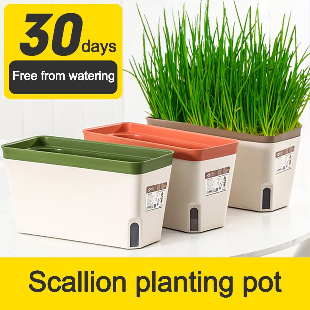 Vegetable Transplanter - Multi-function Double Layer Flower Pot Rectangular