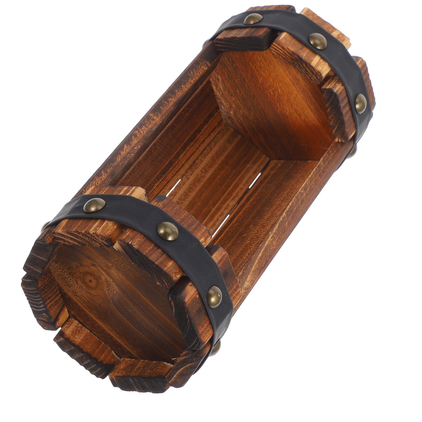 Vegetable Transplanter - Wood Carbonized Flower Box Outdoor Balcony