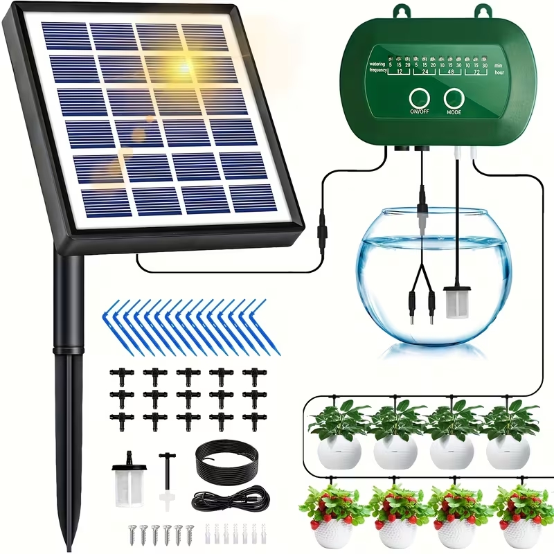 Irrigation Drip Tape - Solar Automatic Watering Kit for Garden,
