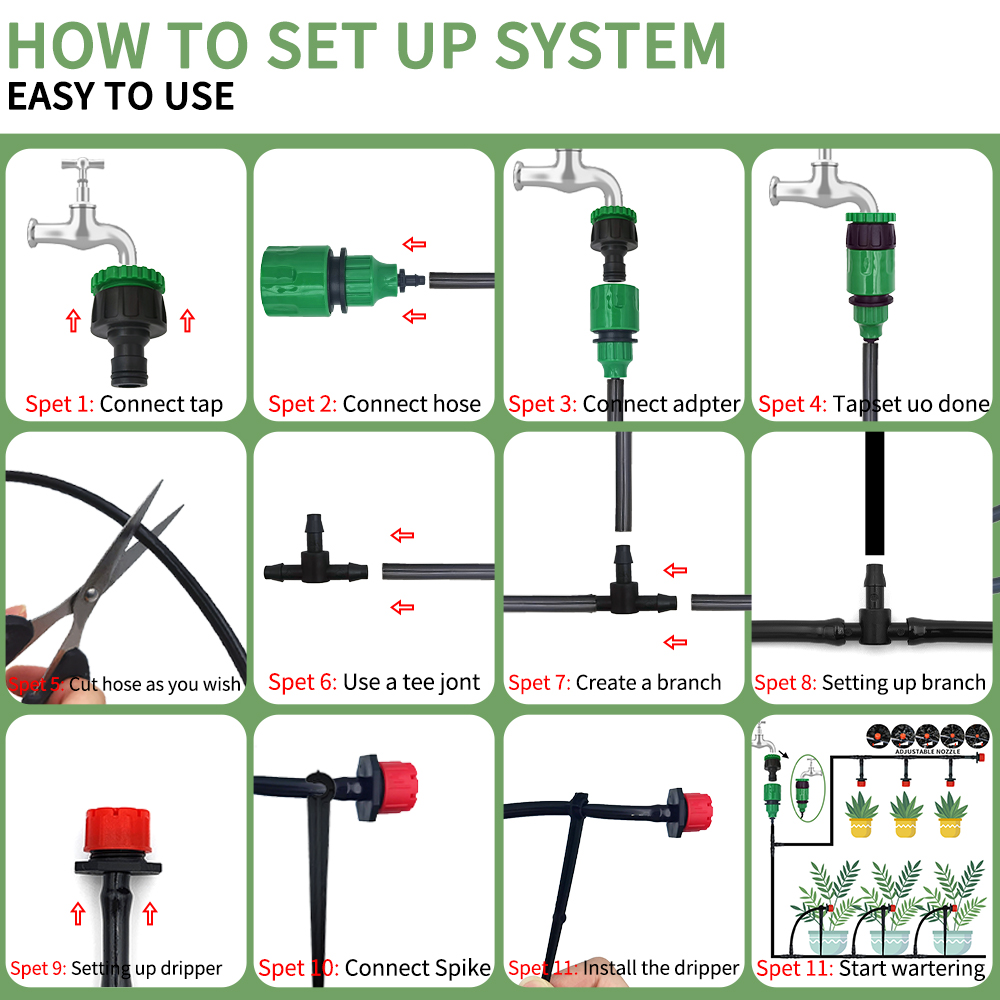 Micro Drip Irrigation System P - Irrigation Drip Tape recension och pris