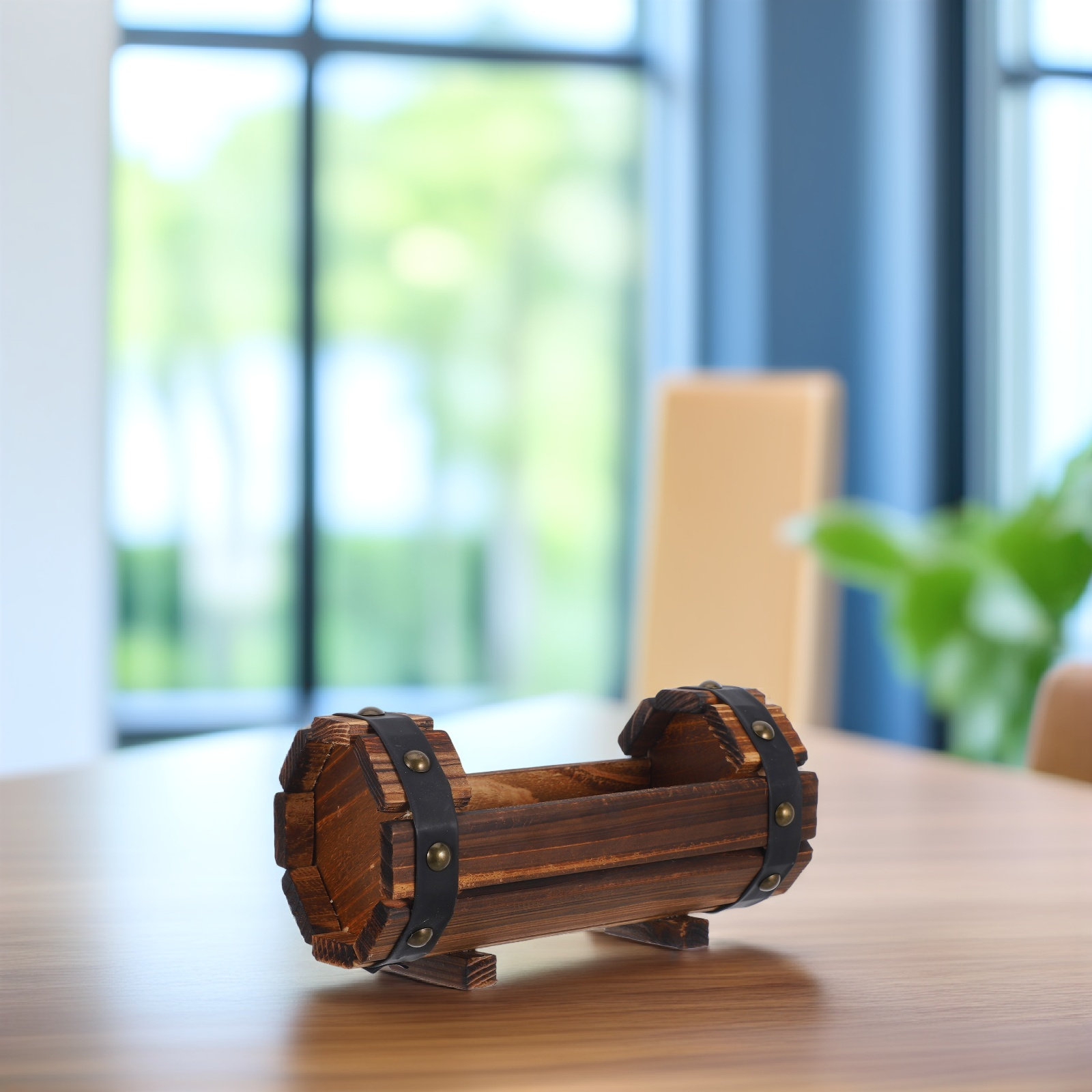 Wood Carbonized Flower Box Out - Vegetable Transplanter recension och pris