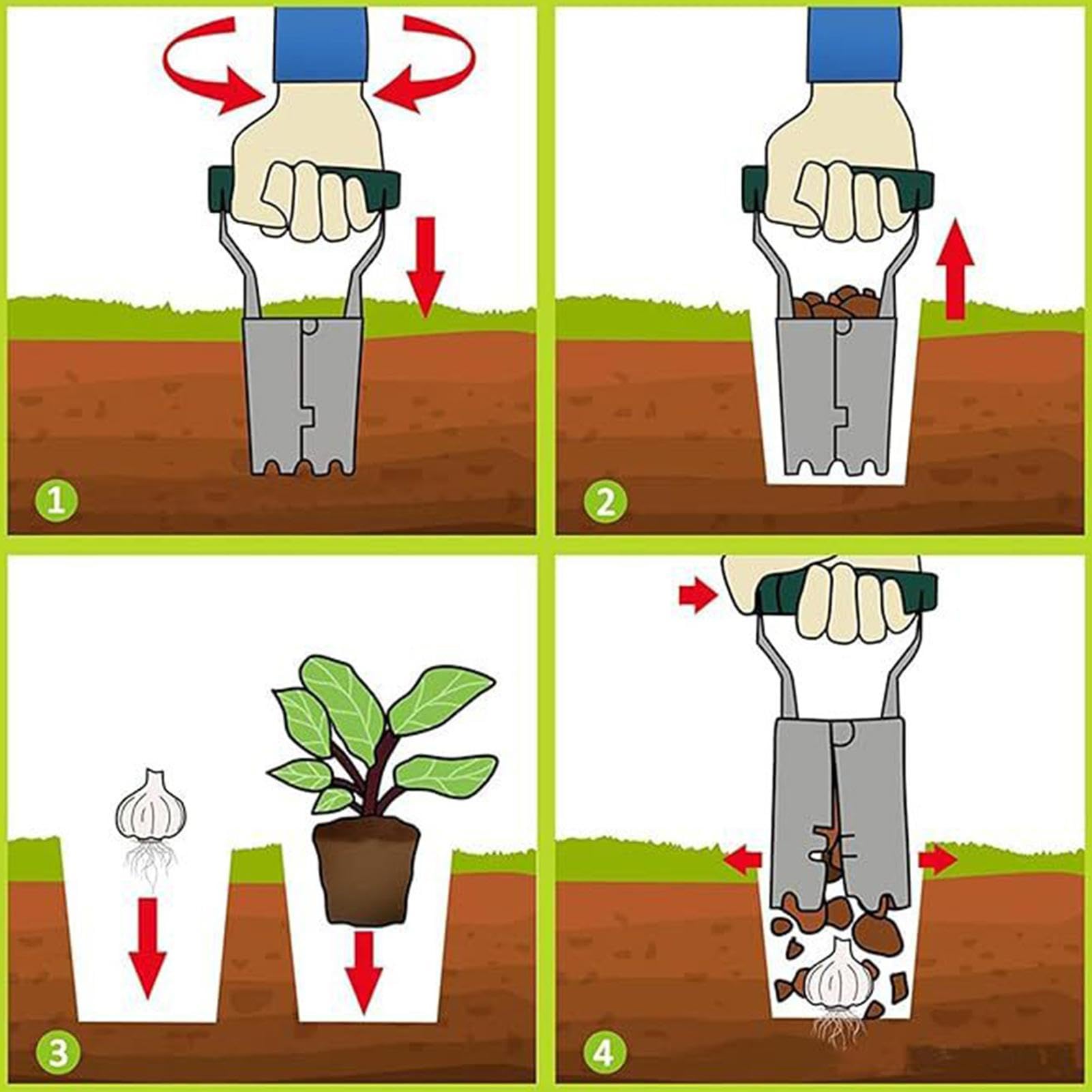 Vegetable Garden Seedling Tran - Vegetable Transplanter recension och pris