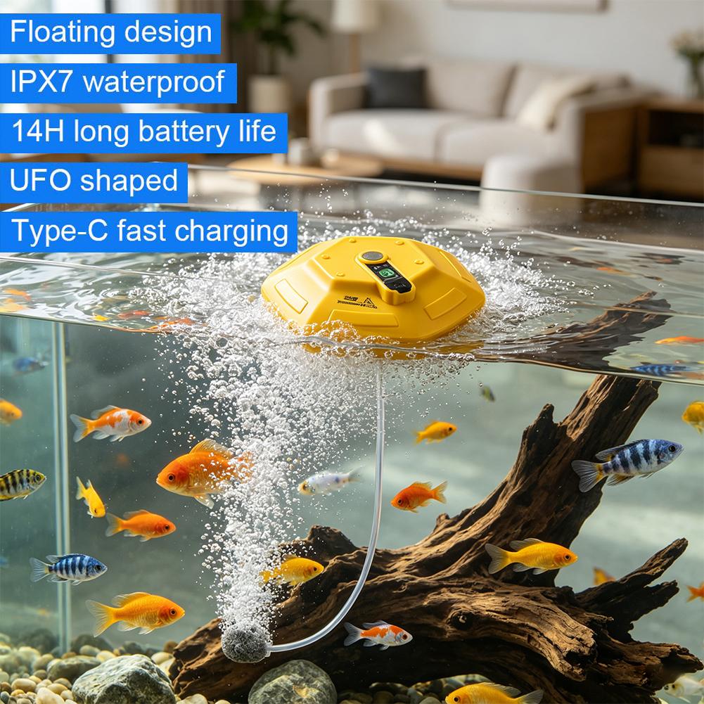 Portable Floating Fish Tank Ox - Fish Pond Aerator recension och pris