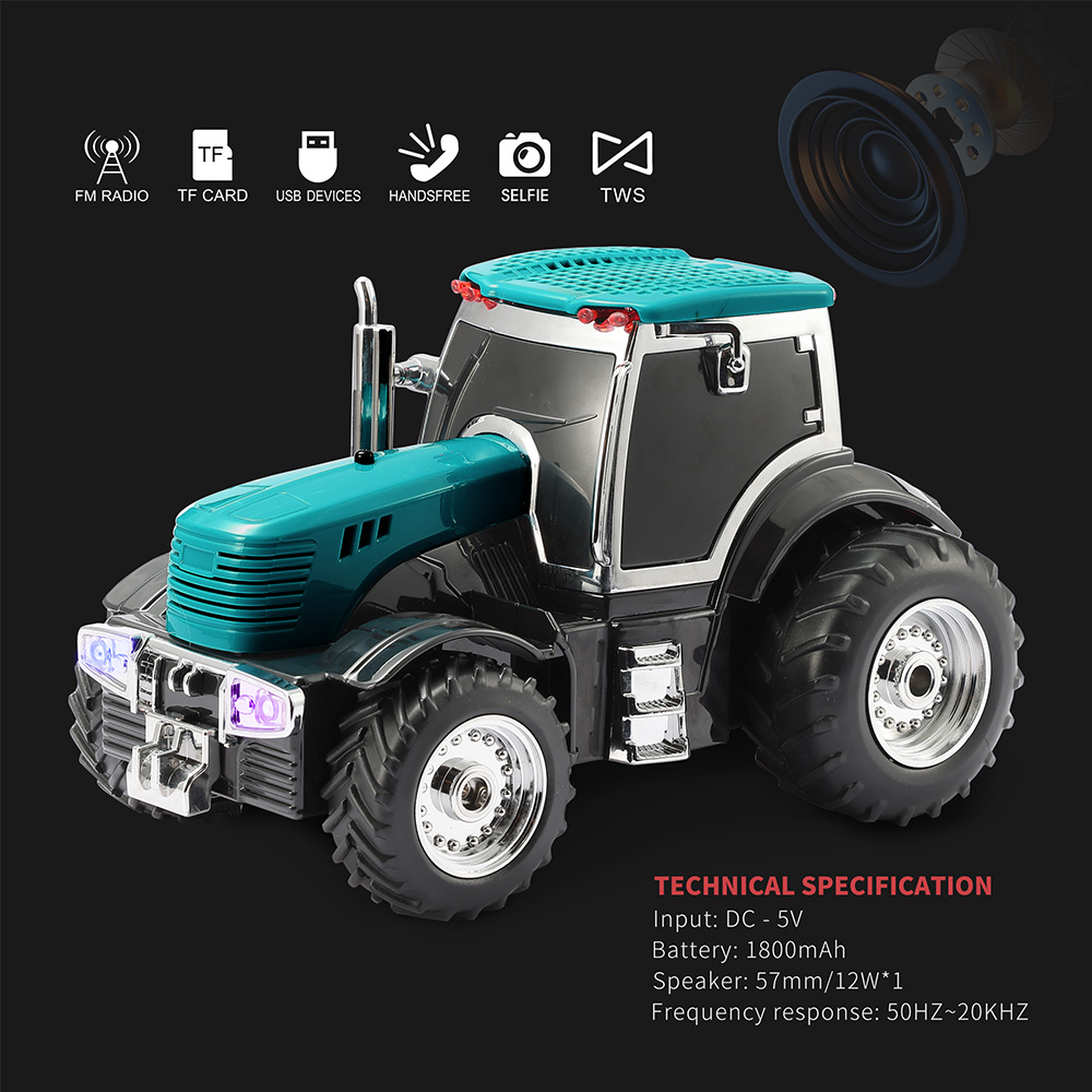 WS-560 Farm Tractor Shape Blue - Farming Agriculture Video recension och pris