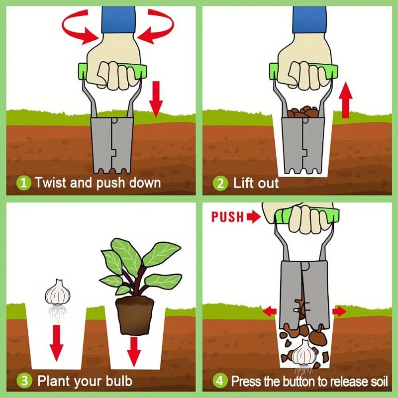 1-5PCS Handle Seedling Transpl - Vegetable Transplanter recension och pris