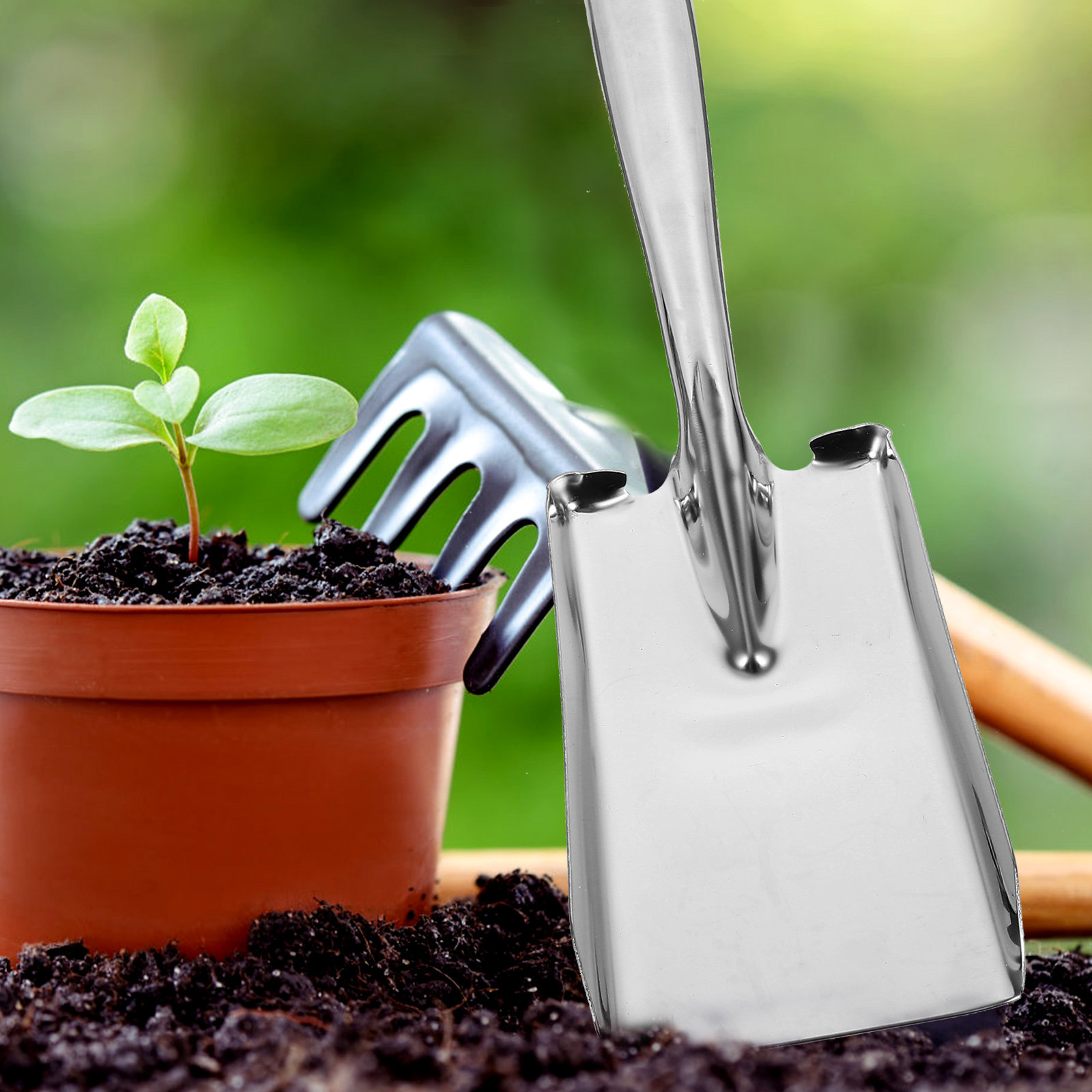 Thicken Stainless Steel Shovel - Vegetable Transplanter recension och pris