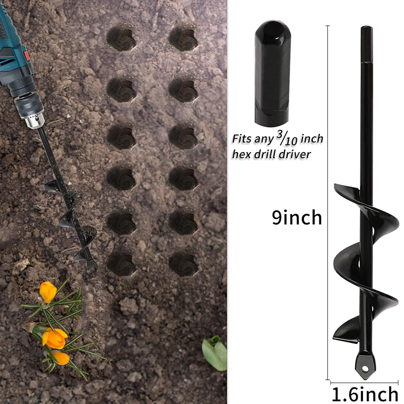 Garden Earth Auger Spiral Dril - Vegetable Transplanter recension och pris