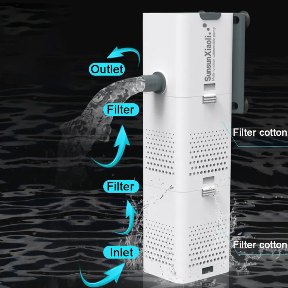 3 In 1 Aquarium Filter Pump Aq - Fish Pond Aerator recension och pris