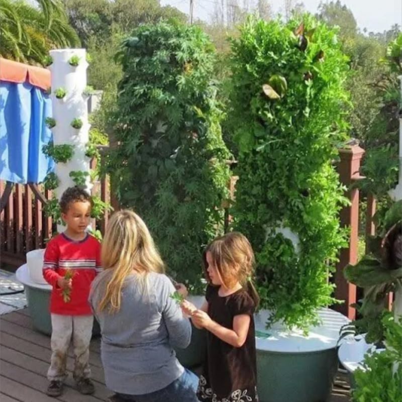 Vertical Hydroponic Grow Tower - Vegetable Transplanter recension och pris